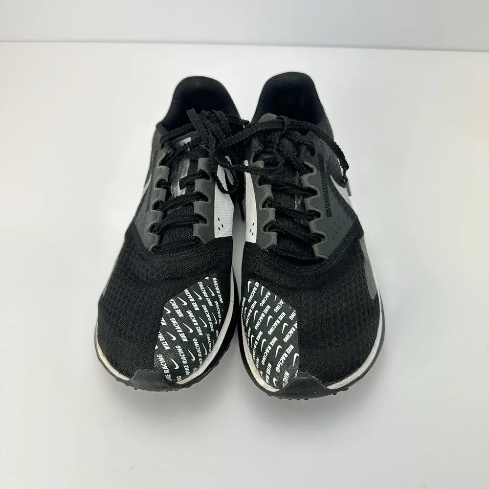 Nike Zoom Rival Waffle 6 Low Black Metallic Silver - DX7998-001 Sz:6 - Picture 2 of 9